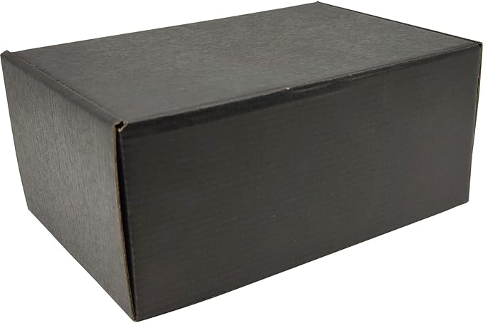 Small Black Shipping Boxes for Small Business Pack of 25-9x6x4 inches Cardboard Corrugated Mailer Boxes for Shipping Packaging Craft Gifts Giving Products