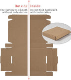 50 Pack 7x5x1 Inches Small Shipping Boxes, Brown Corrugated Cardboard Boxes, Moving Mailing Packing Box