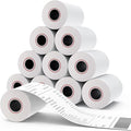 MFLABEL® 10 Rolls Thermal Paper (2 1/4" x 85') - POS Receipt Rolls for Cash Register, Credit Card Terminal, Square Reader, Clover & More | High-Sensitivity 48g Thermal Paper, BPA-Free, Sharp Print