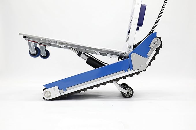 CT420SC Electric Heavy Duty Stair Climbing Hand Truck Dolly, 925 lbs Capacity with Support Wheels and 2 Motors, AutomaticTrack Stair Climbing Dolly for Heavy Duty Material Handling