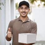 Calenzana 7x7x5 Shipping Boxes Set of 40, White Corrugated Cardboard Box for Mailing Packing Gifts Small Business