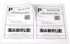 [100 Sheets; 200 Labels] Half Sheet Self Adhesive Shipping Label for Laser & Inkjet Printers, 2 Per Page Self Adhesive Mailing Labels – White 8.5'' x 5.5''