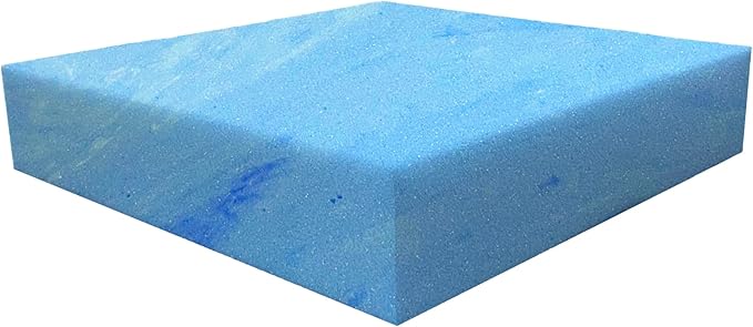FoamRush 1 x 24" x 27" Gel Only Upholstery Firm Foam Soft Support (Chair Cushion Square Foam for Dinning Chairs, Wheelchair Seat Cushion Replacement)