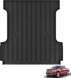KARPAL Truck Bed Mat Fit 2015-2025 Ford F150 & Lightning 5.5FT Bed (Not Fit 6.5FT/8FT Bed) All Weather TPE Custom Fit F150 Accessories Pickup Cargo Mat