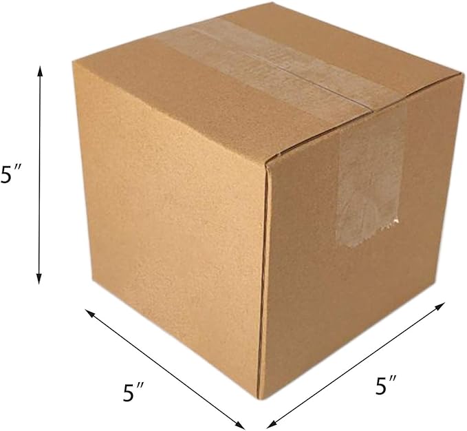 40 Pack 5x5x5 inch Corrugated Boxes Mailer- Corrugated Cardboard Mailer Shipping Boxes, Small Mailing Packing Boxes for Shipping, Moving, Storage