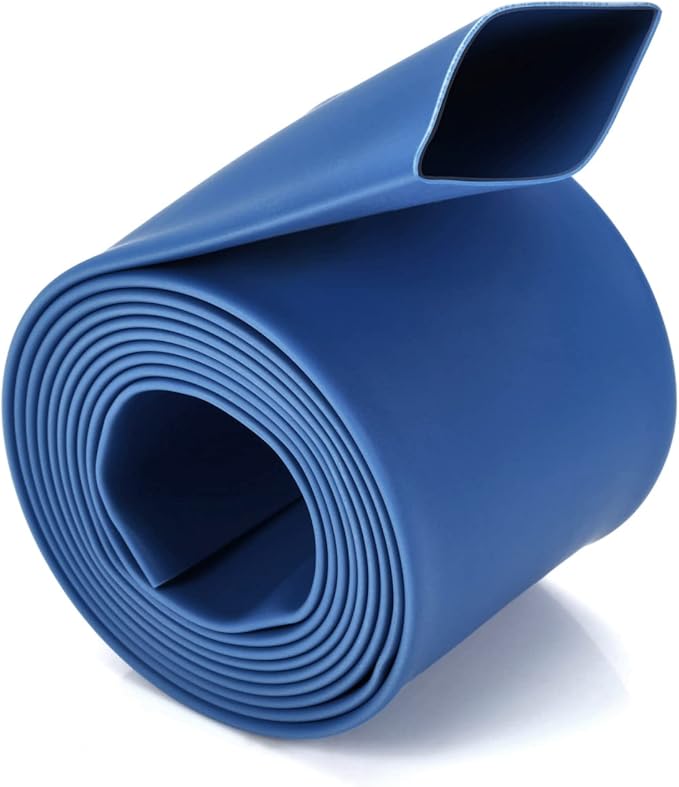 Chanzon 3:1 Ratio 1/2" (12.7mm) Heat Shrink Tubing - Marine Grade Waterproof Adhesive Lined - 4Ft Roll (1.22M Total Length) Blue Polyolefin Sleeving Wrap Shrinking 3 to 1 Ratio 1pcs