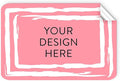 100 Custom Vinyl Stickers - Upload Your own Image, Text, Design, Logo - Personalized Logo Labels for Handmade, Packaging, Bottle, Jars, Candle, Brand Stickers (Pink, 3x2)