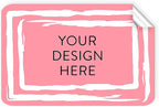 100 Custom Vinyl Stickers - Upload Your own Image, Text, Design, Logo - Personalized Logo Labels for Handmade, Packaging, Bottle, Jars, Candle, Brand Stickers (Pink, 3x2)