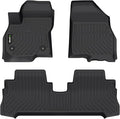 Floor Mats Custom for Chevrolet Chevy Bolt EV 2017-2023 (Not EUV) All Weather Protection TPE Heavy Duty Non-Slip Automotive Floor Liners Fits Front& 2nd Row Full Set Accessories, Black