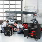 13-Drawer Rolling Tool Chest with Double Door, Extra Large Storage Cabinets with Tool Box, 2-in-1 Detachable Design, 600 lbs Capacity with Lockable Wheels for Garage, Mechanic, Professional & Home Use