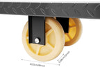 Heavy Duty, Narrow Aisle U-Boat Platform Truck, Premium Hand Truck Can Hold Loads Up to 2,000 Pounds, 15.7x64.6 Inch Steel Deck