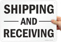 SmartSign "Shipping And Receiving" Label | 10" x 14" Laminated Vinyl