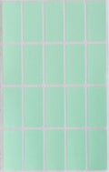 Royal Green Rectangle Sticker Labels 1.57 inch x 0.75 inch Pastel Green (40mm x 19mm) - 2000 Pack