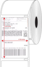 4" x 6" Compatible with Dymo® 4XL Postage Shipping Labels, Compatible with Dymo® 1744907 (1 Roll - 220 Labels Per Roll) (1 Pack)