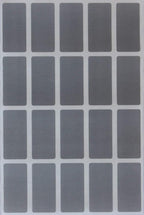 Royal Green Sticker Tags for Kids - Grey Rectangle Labels 1.57 inch x 0.75 inch - Color Coding Stickers (40mm x 19 mm) - 300 Pack