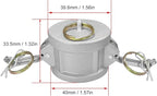 2PCS Aluminum Type DC Cam and Groove Fitting, Female Coupler x Female NPT, with 2PCS Camlock Gasket Fitting (0.75")