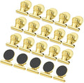 Strong Magnetic Clips, 20 Pack, 1-1/4 Inch, 31 mm, Gold, Refrigerator Magnet Clips, Medium Clip Magnets, Office Supplies, Photo Displays