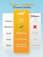 Uinkit 3Mil Thermal Laminating Pouches, 60-Pack Letter Size (8.5x11 Inches) - Popular Pack for Teachers, Home Office - Crystal Clear, Thermal Laminating Sheets for Projects & Documents, Laminator Need