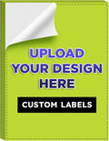 Custom Bright Neon Color Labels, Print Your Own Stickers, Upload Your Design for Printing - Smooth Matte Finish, Strong Adhesive, Crack and Peel - 8.5" x 11" - 25 Sheets per Pack (Yellow Green)