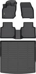HAFIDI® Floor Mats & Cargo Liner Fit for Volkswagen Tiguan 2025 2026, All Weather Protection TPE Anti-Slip Automotive Full Set Floor Liners Custom VW Tiguan Accessories - Black