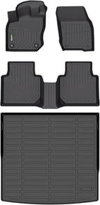 HAFIDI® Floor Mats & Cargo Liner Fit for Volkswagen Tiguan 2025 2026, All Weather Protection TPE Anti-Slip Automotive Full Set Floor Liners Custom VW Tiguan Accessories - Black
