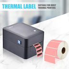 iDPRT 2.28' 1.18' Multi-Purpose Direct Thermal Labels (58mm30mm), Self-Adhesive Thermal Sticker for Address, Barcode, Compatible with iDPRT, Rollo, Zebra, etc, 1 Roll - 1000pcs, Pink
