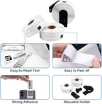 12 Rolls Replace for Brother DK-1201 (1.1" x 3.5") Address Label, 400 Stickers/roll for QL-800 810W 820NWB 600 Printer, 1 Frame + 4800 Label Refills, Barcode & All Purpose Die-Cut DK Label