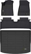 HAFIDI® Floor Mats & Cargo Liner Set Fit for 2023 2024 2025 Kia NIRO EV All Weather Protection TPE Anti-Slip Automotive Full Set Floor Liners Custom Accessories - Black