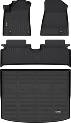 HAFIDI® Floor Mats & Cargo Liner Set Fit for 2023 2024 2025 Kia NIRO EV All Weather Protection TPE Anti-Slip Automotive Full Set Floor Liners Custom Accessories - Black