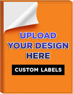 Custom Bright Neon Color Labels, Print Your Own Stickers, Upload Your Design for Printing - Smooth Matte Finish, Strong Adhesive, Crack and Peel - 6" x 9" - 25 Sheets per Pack (Orange)