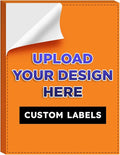 Custom Bright Neon Color Labels, Print Your Own Stickers, Upload Your Design for Printing - Smooth Matte Finish, Strong Adhesive, Crack and Peel - 4" x 6" - 25 Sheets per Pack (Orange)