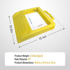 Pallet Jack Wheel Chock 2 Packs, Premium Pallet Jack Stopper for Truck 13.4" Length x 10.6" Width x 1.9" Height (Yellow)