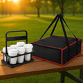 Bodaon Insulated Bag-Pizza Bags for Delivery & Plastic Portable Drink Carrier，20"x 20"x 6" ermicas/Warming/Heat Carrying out Insulation Large Bag，Doordash Warmer/Hot Food BCarrier Box, Keeping Cooler