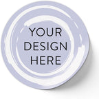 100 Custom Vinyl Stickers - Upload Your own Image, Text, Design, Logo - Personalized Logo Labels for Handmade, Packaging, Bottle, Jars, Candle, Brand Stickers (Lavender Swirls, 1x1)