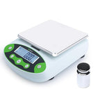 U.S. Solid Digital Analytical Balance 500g x 0.01g, High Precision Lab Scale, 200g Calibration Weight, 10 Weighing Units, AC 100V-240V & DC 9V, Piece Counting