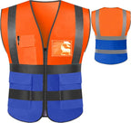 Personalized High Reflective Safety Vest Custom Hi Vis Safety Vest Men Women Construction Workwear Security Vest