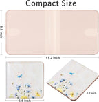 CoBak Car Registration and Insurance Holder - Vehicle Glove Box Car Organizer, Auto Truck Comparment Accessories Case for Essential Document, Driver License, Cards (Oil Painting Pink)
