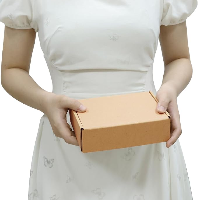 PHAREGE 7x5x2 inch Shipping Boxes Bulk 40 Pack Brown, Tab Lock Tuck Top Mailer Boxes for Packaging Small Business, Small Cardboard Gift Boxes for Wrapping Mailing Present