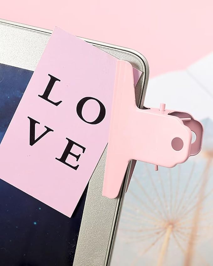 2PCS Extra Large Binder Clips Metal Bulldog Clips Large Paper Clamps Holder Chip Clips for Home School Office Drawing Bag Pink 3inch