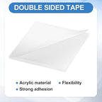 uxcell 50Pcs Double Sided Adhesive Pads, 1.38" x 1.38" Clear Removable Heavy Duty Mounting Tape Picture Hanging Sticky Adhesive Pad for Wall, Poster Picture, DIY Craft