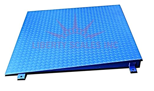 Liberty Industrial 48" x 48” Floor Scale, Accurate Digital Pallet Scales with a Ramp for Warehouse or Shipping Weighing, 5000 lbs x 1 lb