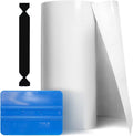 VViViD Clear Gloss Paint Protection Bulk Vinyl Wrap Film 12 Inches x 60 Inches Including 3M Squeegee and Black Felt Applicator