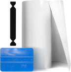 VViViD Clear Gloss Paint Protection Bulk Vinyl Wrap Film 12 Inches x 60 Inches Including 3M Squeegee and Black Felt Applicator