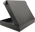 Black Shipping Boxes for Small Business Pack of 25-13x10x2 inches Cardboard Corrugated Mailer Boxes for Shipping Packaging Craft Gifts Giving Products
