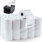 Azure Zone, Thermal Paper 2-1/4 X 85ft 100 Rolls, Fits Most POS Machines and Cash Registers, Great for Business Sales