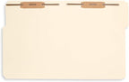 50 Manila Fastener File Folders - 1/3 Cut Reinforced Tab - Durable 2 Prongs Bonded Fastener Designed to Organize Standard Medical Files, Law Client Files, Office Reports - Letter Size, Manila, 50 Pack