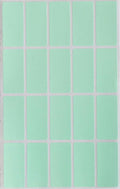Royal Green Rectangular Color Coding Stickers 1.57inch x 0.75 inch Rectangle Label Colored Tags for Kids in Pastel Green (40mm x 19mm) - 300 Pack