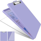 Clipboard with Storage,Three-Tier Box Clipboards(Letter Size),Storage Clipboard with Clip Form Holder Clipboards,Dry Erase Clip Boards 8.5x11 with Storage for Office School Supplies Clip Board