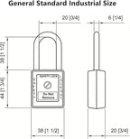 Lockout Tagout Locks, Safety Padlock, Loto Locks Keyed Differently Lock Out Tag Out 10 pcs Safety Padlocks Plastic with 10 Lockout TagOut Tags Red