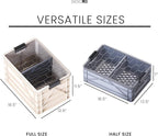 SIDIO CRATE Starter Pack - Two Full Size and One Half Size SidioCrate, Stackable Outdoor Organizer Storage Bins with Clear Lid and Dividers - CAMO Variety Pack